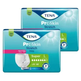 tena-stretch-proskin-super-day-pieluchomajtki-elastyczne-l-na-dzien-2x30szt