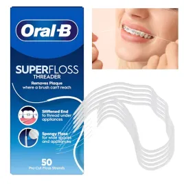 nic-ortodontyczna-oral-b-super-floss-50-odcinkow-do-zebow-aparatow-mostow
