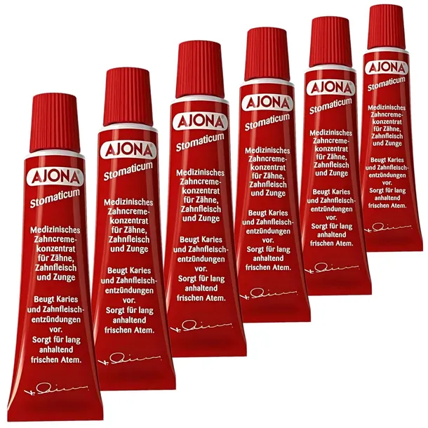 6x25ml AJONA STOMATICUM medyczny koncentrat pasta do zębów dziąseł języka