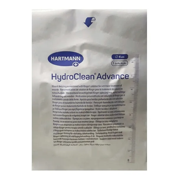 4x1 opatrunek oczyszczający rany HYDROCLEAN ADVANCE 4cm aktywny oparzeń