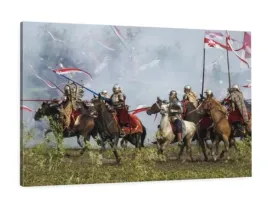 plakat-husaria-polska-wojna-bitwa-widok-abstrakcja-wydruk-100x70-cm