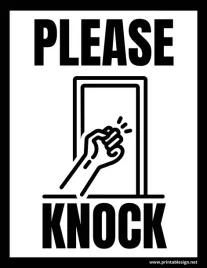 plakat-please-knock-vintage-retro-100x70-cm