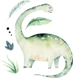 plakat-dinozaury-akwarela-vintage-retro-50x40-cm