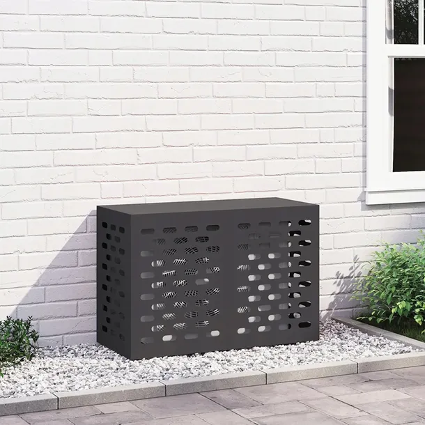 Pokrowiec na klimatyzator Czarny 90x40x60 cm Stal