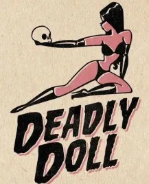 plakat-deadly-doll-kobieta-retro-vintage-100x70-cm