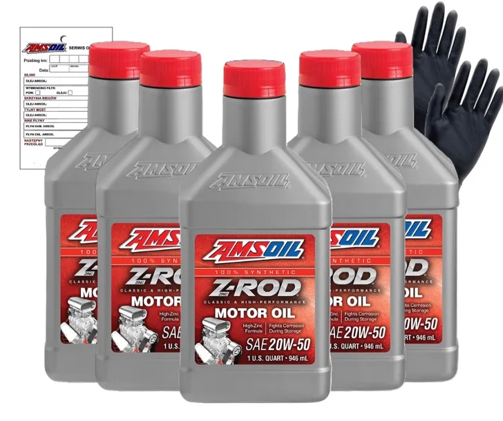 Olej silnikowy AMSOIL ZROD 20W50 0,946 l zestaw 5 szt.
