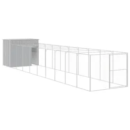buda-dla-psa-z-wybiegiem-jasnoszara-214x1069x181-cm-stal