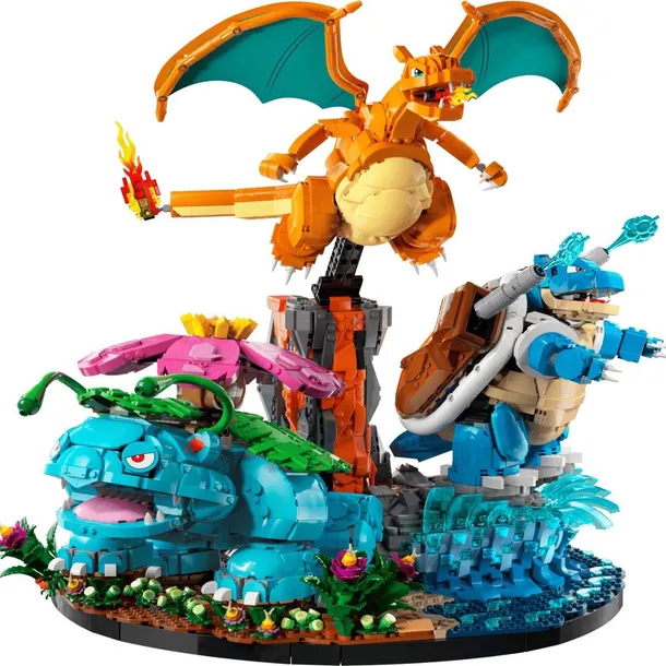 KLOCKI KONSTRUKCYJNE CHARIZARD VENUSAUR POKEMON BLASTOISE 6838 ELEMENTÓW PREZENT JAK LEGO