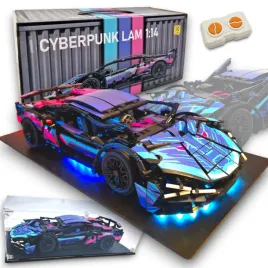 klocki-konstrukcyjne-lamborghini-techniczne-sterowane-auto-led-gablota
