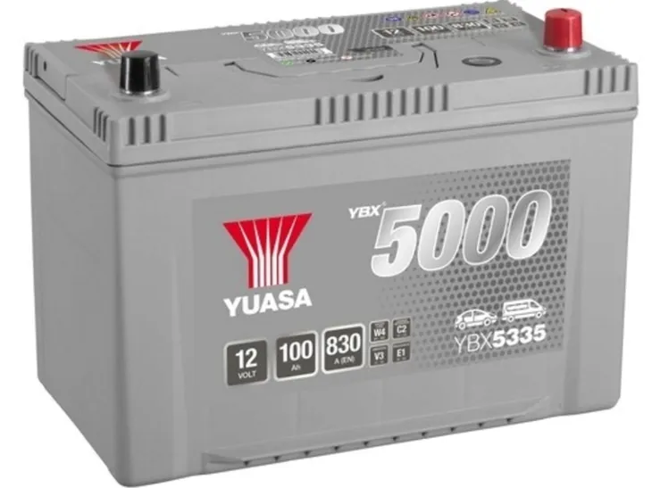AKUMULATOR 12v YUASA YBX5335 100AH 830A P+ RADOM