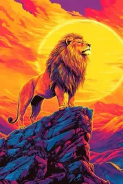 plakat-glamur-lew-krol-afryka-safari-nowoczesny-100x70-cm-31
