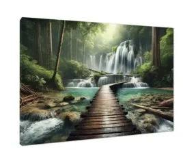 plakat-las-wodospad-rzeka-drzewa-nowoczesny-100x70-cm-11