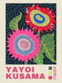 plakat-yayoi-kusama-exhibition-do-salonu-nowoczesny-100x70-cm-14