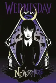 plakat-wednesday-addams-wydruk-ozdoba-100x70-cm-2