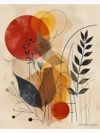 plakat-abstrakcja-boho-minimalizm-nowoczesny-poster-100x70-cm-2