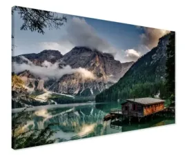 plakat-gory-jezioro-pomost-domek-nowoczesny-poster-100x70-cm-6