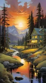 plakat-jezioro-potok-las-gory-strumyk-ozdoba-100x70-cm-8