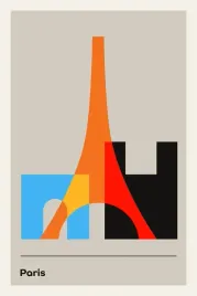 plakat-bauhaus-paryz-eiffla-retro-vintage-50x40-cm