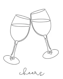 plakat-one-line-art-wino-vintage-50x40-cm-1