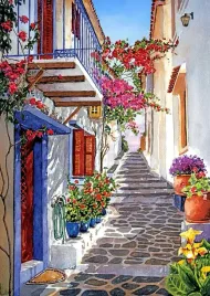 plakat-grecja-widoki-obraz-vintage-retro-50x40-cm