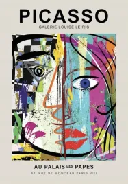 plakat-one-line-art-pablo-picasso-vintage-50x40-cm