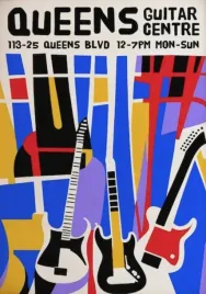 plakat-gitara-akwarela-retro-vintage-50x40-cm