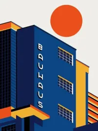plakat-bauhaus-vintage-retro-art-50x40-cm