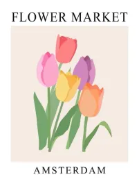 plakat-flower-market-vintage-retro-obraz-50x40-cm