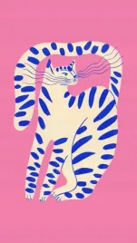 plakat-kot-akwarela-vintage-retro-50x40-cm-3