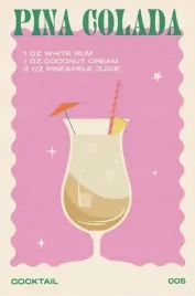 plakat-pina-colada-vintage-retro-obraz-50x40-cm