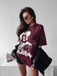 t-shirt-damski-besco-burgundowy