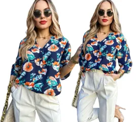 elegancka-kobieca-bluzka-damska-dekolt-v-guziczki-print-kwiaty