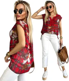 bluzka-damska-szyfonowa-casual-krotki-rekaw-kwiaty-koronka