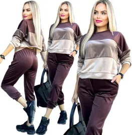 czekoladowy-welurowy-komplet-damski-dres-spodnie-bluza-pasy-s-m-olivia