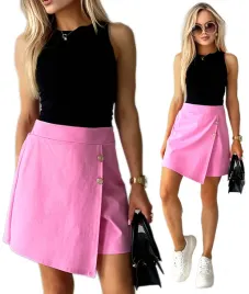 eleganckie-spodnico-spodenki-damskie-zlote-guziki-modne-stylowe-sale