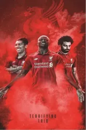 plakat-liverpool-fc-godlo-herb-mohamed-salah-50x40-cm