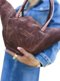 czekoladowa-torebka-damska-shopper-koszyk-zamsz-naturalny-na-ramie