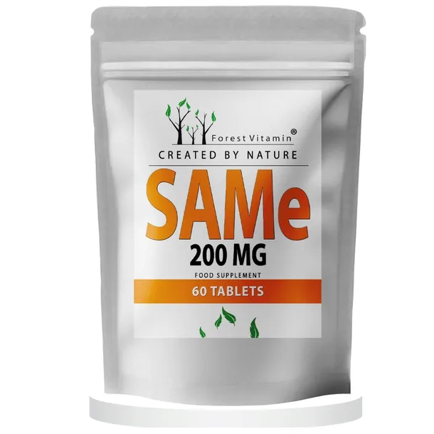 SAMe 200 mg S-adenozylo L-metionina Stawy Wątroba Forest Vitamin 60 tab.