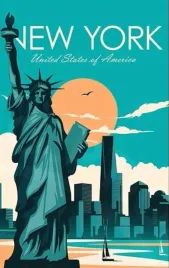 plakat-vintage-retro-nowy-jork-usa-50x40-cm