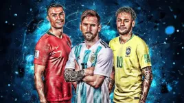 plakat-trio-messi-mbappe-ronaldo-pilka-50x40-cm