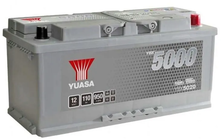 AKUMULATOR 12v YUASA YBX5020 110AH 950A P+ RADOM