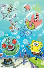 plakat-spongebob-patryk-skalmar-bajka-abstrakcja-100x70-cm-2
