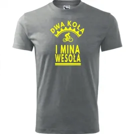 meska-koszulka-nadruk-rowerowa-dwa-kola-mina-wesola-prezent-dla-rowerzysty