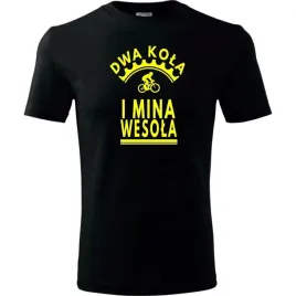 meska-koszulka-nadruk-rowerowa-dwa-kola-mina-wesola-prezent-dla-rowerzysty