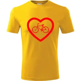 meska-koszulka-z-nadrukiem-rowerowa-rower-serce-prezent-dla-rowerzysty-zolt