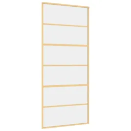 drzwi-przesuwne-zlote-90x205-cm-przezroczyste-szklo-esg