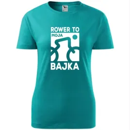 damska-koszulka-nadruk-rowerowa-rower-to-moja-bajka-prezent-dla-rowerzystki