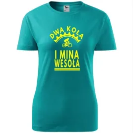 damska-koszulka-rowerowa-dwa-kola-i-mina-wesola-prezent-dla-rowerzystki-szm