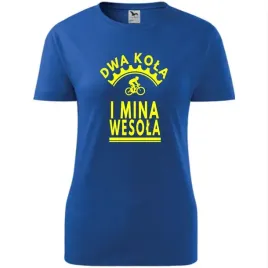 damska-koszulka-rowerowa-dwa-kola-i-mina-wesola-prezent-dla-rowerzystki-nie