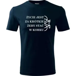 meska-koszulka-z-nadrukiem-rowerowa-zycie-jest-za-krotkie-zeby-stac-w-korku